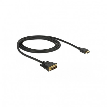 "DELOCK Kabel DVI 18+1 Stecker > HDMI-A Stecker 1 m schwarz"