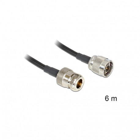 "DELOCK Antennenkabel N Stecker > N Buchse LMR195 6m"