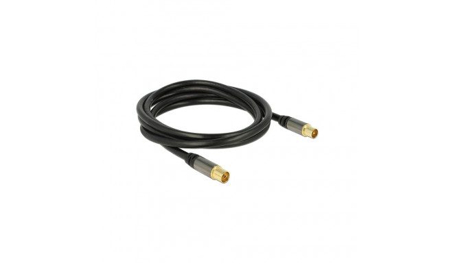 "DELOCK Kabel IEC Stecker > IEC Buchse RG-6/U 2m"