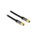 "DELOCK Kabel IEC Stecker > IEC Buchse RG-6/U 2m"