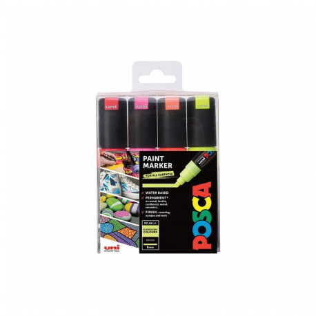 "POSCA Marker UNI PC-8K 4er Set Neon"