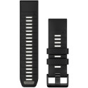 "Garmin Ersatzarmband QuickFit 26mm Silikon Schwarz/Kieselgrau" "Garmin Ersatzarmband QuickFit 26mm Silikon Schwarz/Kieselgrau"