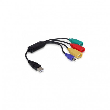 "DELOCK HUB USB 2.0 4 Port externes Kabel"