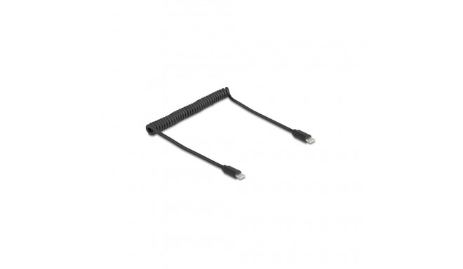 "DELOCK USB 2.0 Type-C Spiralkabel Stecker-Stecker 0.45-0.75m"