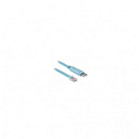 "DELOCK Adapter USB2.0/A St > Seriell RS232 RJ45 St 3.0m blau"