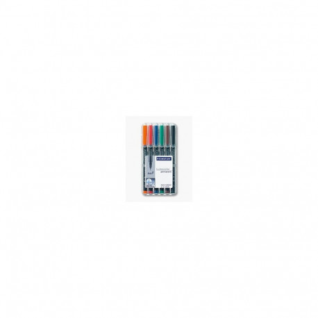 "STAEDTLER Folienstift Lumocolor F perm 6St"