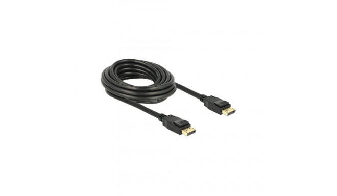 "DELOCK Kabel DisplayPort 1.2 Stecker > DisplayPort Stecker 5 m schwarz 4K"