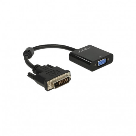 "DELOCK Adapterkabel DVI 24+1 Stecker > VGA Buchse schwarz"