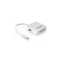 "DELOCK Adapter mini Displayport 1.1 Stecker > Displayport / HDMI / DVI Buchse Passiv weiss"