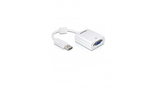 "DELOCK Adapter Displayport-St > VGA-Bu weiss"