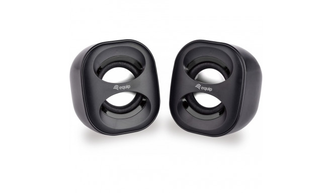 "Equip Lautsprecher Mini für Notebook/PC. USB Powered sw/sw"