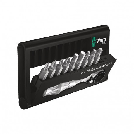 "Wera Bit-Check 10 Zyklop Mini 1 Ratschenset. 10-teilig"