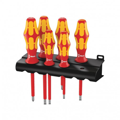 "Wera Schraubendrehersatz Plus Serie 100 + Rack 6-tlg. 160i/6"
