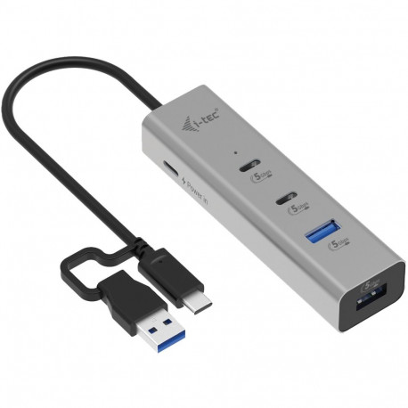 "D I-TEC Universal Charging Metal HUB 2x USB-C 3.2 Gen.1 + 2x USB-A 3.2 Gen.1 1x USB-C PD 85W"