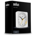 "Braun BC 03 W Quarzwecker analog wei"