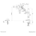 "Full-Motion-Tischhalterung für 17-27"" Bildschirme 7KG DS70-750BL1 Neomounts"