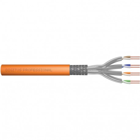 "DIGITUS CAT.7 S/FTP Verlegekabel. simplex. 1000m. orange (Speditionsversand)"