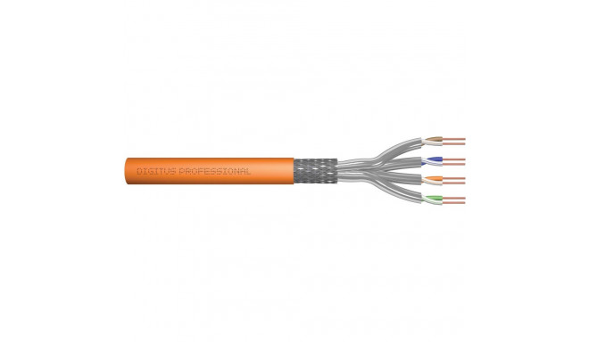 "DIGITUS Instal-kab Cat7 S/FTP tw.Pair 1000m orange AWG23/1 (Speditionsversand)"