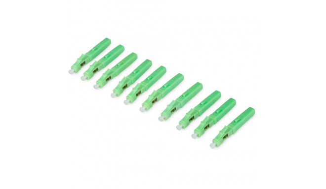 "DIGITUS LWL Feldstecker LC/APC Singlemode 10 Stk. grün"