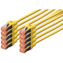 "DIGITUS CAT 6 S/FTP Patchkabel. 10 Stück. 2m. gelb"
