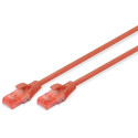 "DIGITUS Patchkabel Cat6 U/UTP 2xRJ45 5.0m rot LSZH"