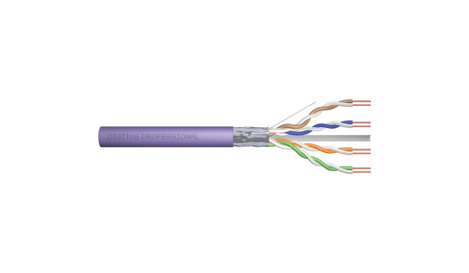 "DIGITUS Instal-kab Cat6 F/UTP tw.Pair 100m violett"