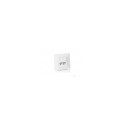 "Equip Unterputzdose +Frontplatte 2xRJ45 Cat5e 45° RAL 9010"