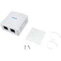 "Equip Aufputzdose Cat6A 2-Port 2x RJ45 UTP"