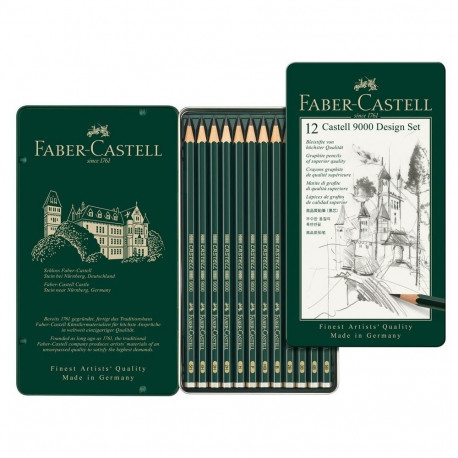 "FABER-CASTELL Bleistift Castell 9000 12er Design Set"