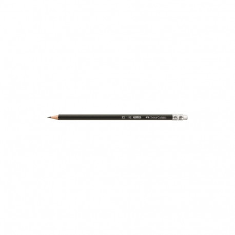 "FABER-CASTELL Bleistift 1112 mit Gummitip HB 12er"
