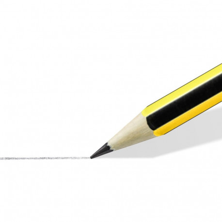 "STAEDTLER Bleistift Noris 2H 100% PEFC 12 Stück Sechskant"