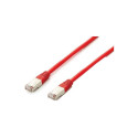 "Equip Patchkabel Cat6A S/FTP 2xRJ45 0.50m rot Plat.LSZH Polybeutel"