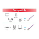 "Equip Patchkabel Cat6A S/FTP 2xRJ45 15.00m lila Plat.LSZH Polybeutel"