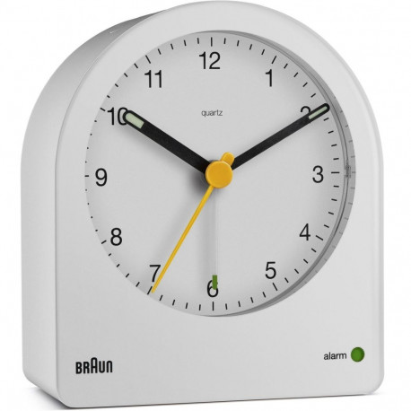 "Braun BC22 W Quarzwecker wei"