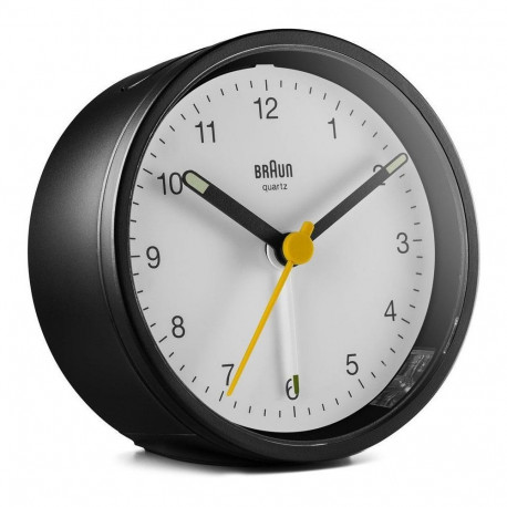 "Braun BC 12 BW Quarzwecker schwarz"