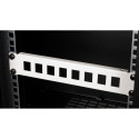 "Equip Patchpanel 10"" mit Keystone Montage 1U. grau"