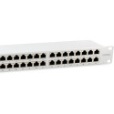 "Equip Patchpanel 48x RJ45 Cat6A 19"" FTP 1HE Premium hellgrau"