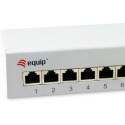 "Equip Patchpanel 8x RJ45 Cat6A FTP 1HE Keystone Montage gr"