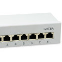 "Equip Patchpanel 8x RJ45 Cat6A FTP 1HE Keystone Montage gr"