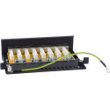 "Equip Patchpanel 8x RJ45 Cat6A FTP 1HE Premium schwarz"