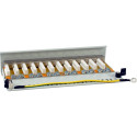 "Equip Patchpanel 12x RJ45 Cat6A FTP 1HE Premium hellgrau"