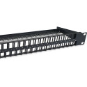 "Equip Patchpanel 48x Cat6 19"" UTP 1HE Keystone Montage sw"