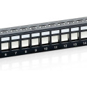 "Equip Patchpanel 24x Cat6 19"" FTP 1HE Keystone Montage sw"