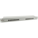"Equip Patchpanel 16x RJ45 Cat6 19"" FTP 1HE ISO/IEC hellgrau"