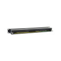 "Equip Patchpanel 16x RJ45 Cat6 19"" FTP 1HE ISO/IEC schwarz"