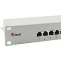 "Equip Patchpanel 16x RJ45 Cat6 19"" FTP 1HE ISO/IEC hellgrau"
