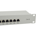 "Equip Patchpanel 16x RJ45 Cat6 19"" FTP 1HE ISO/IEC hellgrau"