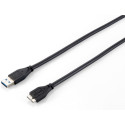 "Equip Kabel USB-A 3.0 -> micro B St/St 1.80m schwarz Polybeutel"