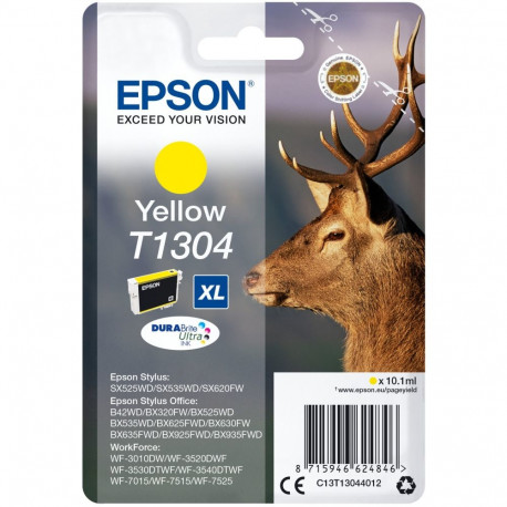 Epson 1LB T1304 kollane eriti suure mahutavusega tindikassett 10.1ml 1-pakk blisterpakend ilma häire
