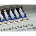 "Equip Patchpanel 24x RJ45 Cat6 19"" UTP 1HE Premium hellgrau"